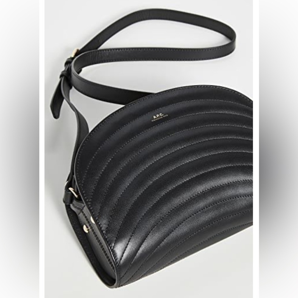 Authentic A.P.C. Quilted Demi-Lune bag